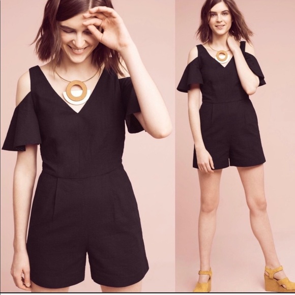 cold shoulder romper pants